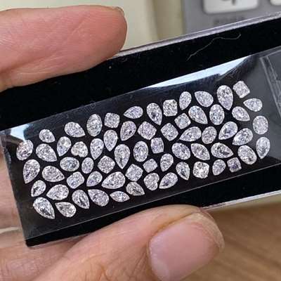 5.86cts total weight 63pcs Natural gh color vs-si clarity mix fancy shape diamond layout