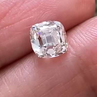 1.60cts GIA certified J color VVS2 clarity old cut cushion shape diamond