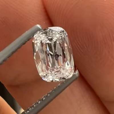 0.90ct GIA Certified Natural D Color VS2 Clarity Old Antique Cut Cushion Shape Diamond