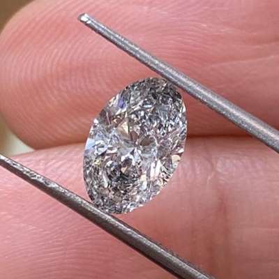 1.30cts natural salt & pepper oval shape diamond 