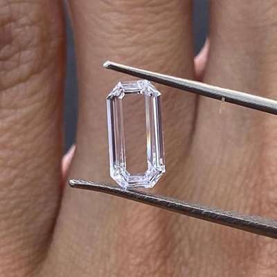 1.11ct long radiant portrait cut GIA — D color, VVS2 clarity