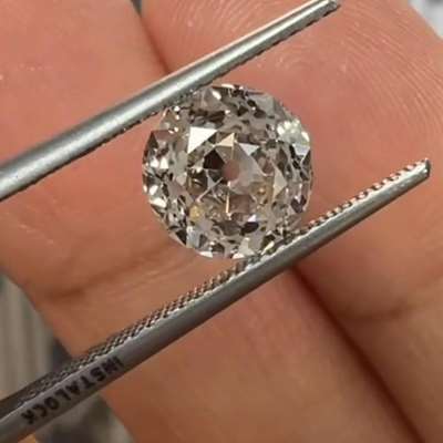 2.00ct GIA Certified Natural M , Faint Brown VS2 Clarity Old European Cut Diamond 