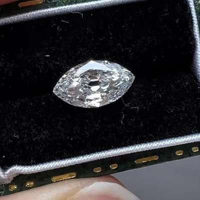 1.01ct Gia certified Natural H Color SI2 Clarity Old Antique Cut Marquise Shape Diamond