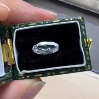 0.79ct GIA Certified Natural E Color VS1 Clarity Old Antique Cut Super Long Moval Shape Diamond