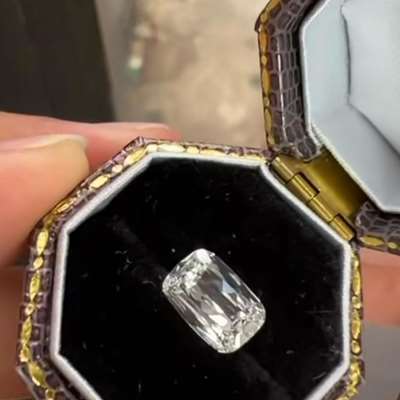 1.01ct GIA Certified Natural H Color VS1 Clarity Old Antique Cut Cushion Shape Diamond
