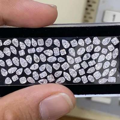 7.77cts layout of 84 natural HI colour diamonds is the kind of sparkle that stops you mid scroll.