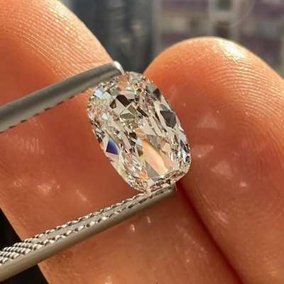 1.01ct GIA Certified Natural G Color VVS2 Clarity old Antique Cut Cushion Shape Diamond.
