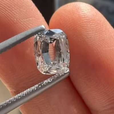 1.02ct GIA Certified Natural H Color VVS2 Clarity Old Cut Cushion Shape Diamond 