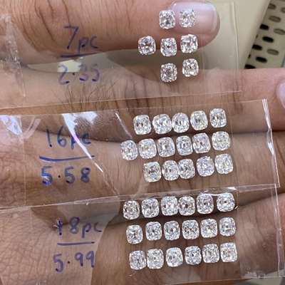 2.35 carats total, in natural gh color with VS to SI clarity and full of old world charm