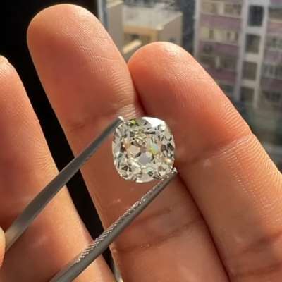 3.58ct GIA Certified Natural M Color VS2 Clarity Old Miner Cut Diamond 