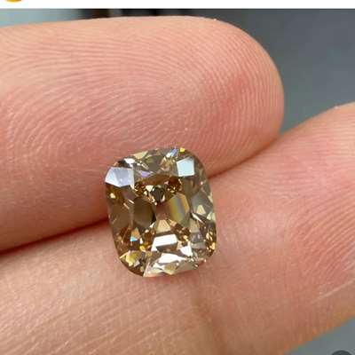 2.14ct Natural Champagne Brown VVS2 Clarity Old Miner Cut Diamond