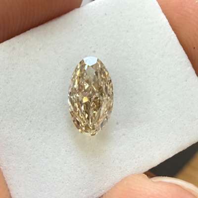  Natural 0.97cts GIA certified old cut moval VS2 clarity diamond