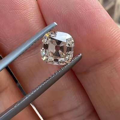 2.50ct Natural N OP Color Light Brown VS Clarity Old Miner Cut Diamond 