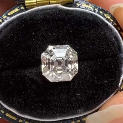 1.70ct GIA Certified Natural K Color VS1 Clarity Old Cut Asscher Shape Diamond 