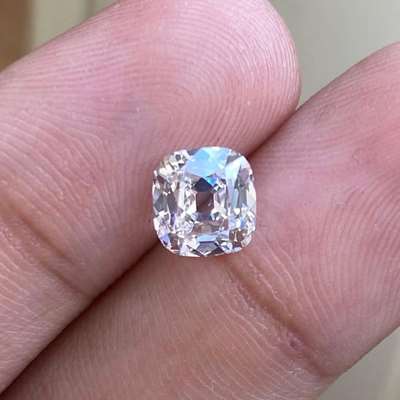 1.50ct GIA Certified Natural K Color VS2 Clarity Old Miner Brilliant Cut Diamond,