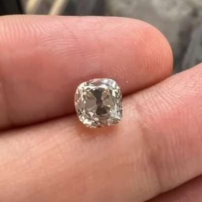 1.50ct IGI Certified Natural L Color VS1 Clarity Old Miner Brilliant Cut Diamond