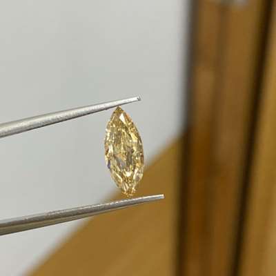1.51ct Natural Champagne Brown VS2 Clarity Marquise Shape Diamond