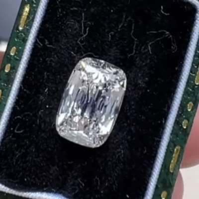  1.50ct GIA Certified Natural J Color VS1 Clarity Old Antique Cut Cushion Shape Diamond