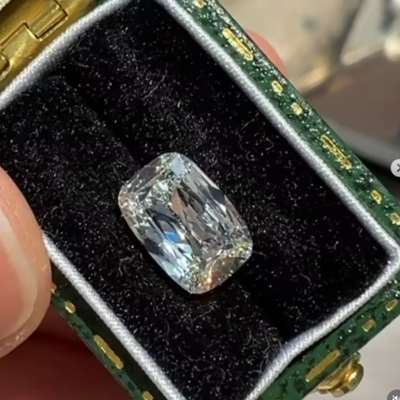 1.50ct GIA Certified Natural M Color SI1 Clarity Old Antique Cut Cushion Shape Diamond 