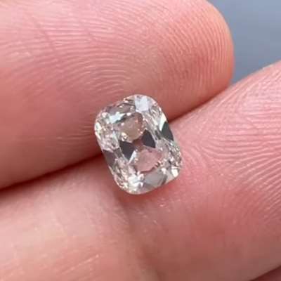 1.07ct GIA Certified Natural K color Faint Brown VVS1 Clarity Old Miner Brilliant Cut Diamond