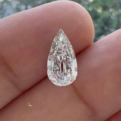 1.05cts GIA certified natural I color VVS2 clarity old cut pear shape diamond