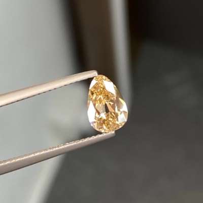 1.16ct Natural Fancy Brown Yellow VVS2 Clarity Old Antique Cut Egg Shape Diamond