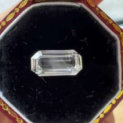 1.25cts GIA certified natural D color VS2 clarity step cut emerald shape diamond 