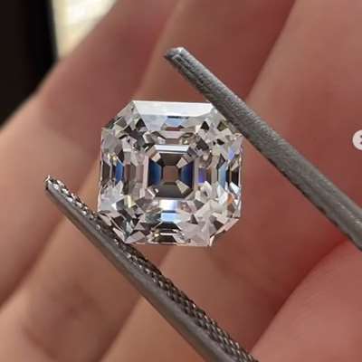 1.35ct NATURAL J COLOR VS1 OLD CUT ASSCHER DIAMOND