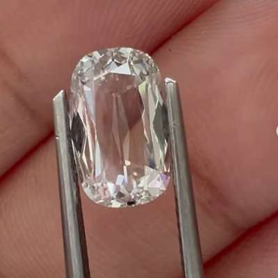 1.34cts GIA certified natural J color VS2 long old cut cushion…