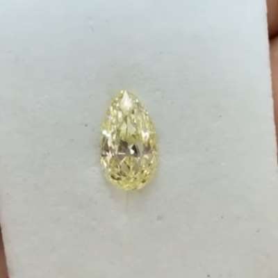A 0.50cts GIA certified natural W-X range VS2 clarity egg shape old cut diamond 