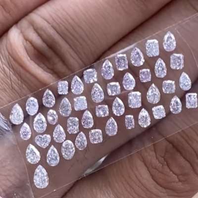 4.73cts NATURAL LIGHT BROWNISH PINK DIAMOND LAYOUT