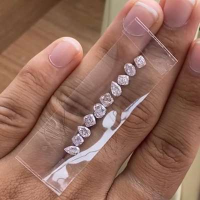 3.03cts total weight | 10pcs natural light brownish pink to light pink VS-SI mix shape diamond parcel
