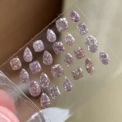 2.31ct Natural Fancy Brownish Pink Layout.