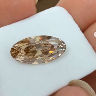 2.50ct natural brown SI1 Old Cut Moval 