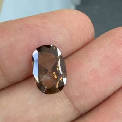 2.47ct Natural Wine Color VS1 Clarity Old Antoque Cut Cushion Shape Diamond