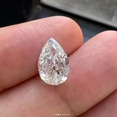 2.02ct GIA Certified Natural G Color VS1 Clarity Old Antique Cut Pear Shape Diamond
