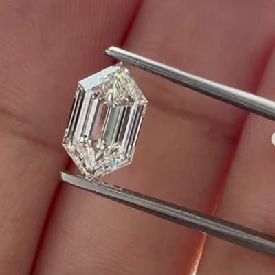 1.04ct GIA certified natural K color VS1 hexagon step cut diamond 
