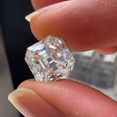5.12ct GIA Certified Natural M Color VS1 Clarity Old Antique Cut Asscher Shape Diamond 