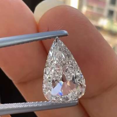 2.03ct GIA certified natural I color vvs1 clarity old antique cut pear shape diamond