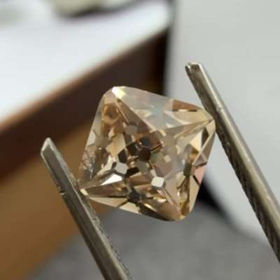 1.66ct natural Brown VVS2 French cut old cut cushion diamond
