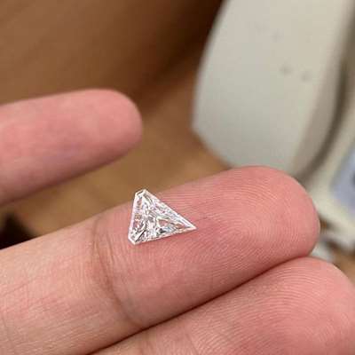 0.48ct GIA Certified E Color SI1 Clarity Shield Shape Diamond