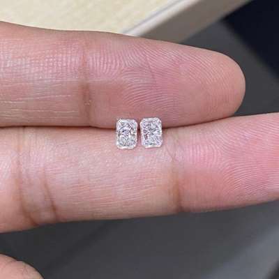 0.61ct Total Weight Matching Pair Of FG Color VVS-VS Clarity Long Radiant Cut Diamonds