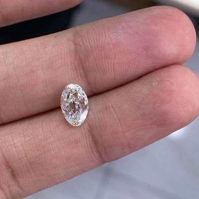 1.01ct GIA Certified L Color SI1 Clarity Antique Cut Oval Shape Diamond