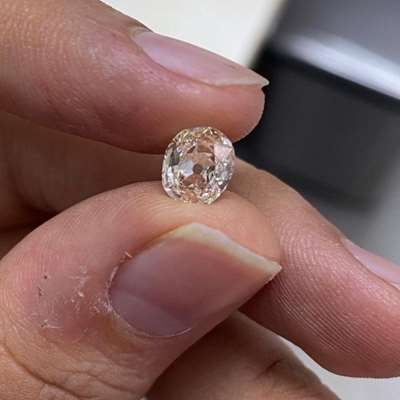 1.11ct GIA Certified M Color VVS2 Clarity Old Miner Cushion Cut Diamond