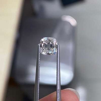 0.96ct GIA Certified H Color VS2 Clarity Old Miner Cushion Cut Diamond