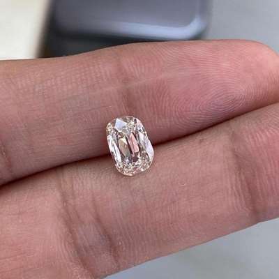 1.06ct GIA Certified K Color VS1 Clarity Long Old Miner Cushion Vintage Cut Diamond
