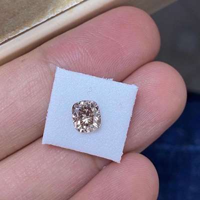 1.07ct Natural Copper Brown SI1 Clarity Eyeclean cushion Cut Diamond